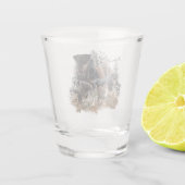 Jagdterrier, moedig hart shot glas (Achterkant)