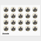 Jagdterriers v. Renbrad Kennel Ronde Sticker (Vel)