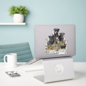 Jagdterriers v. Renbrad Kennel Sticker (Laptop op bureau)