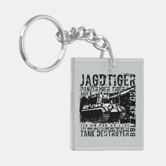 JAGDTIGER Acryl Sleutelhanger (Voorkant Links)