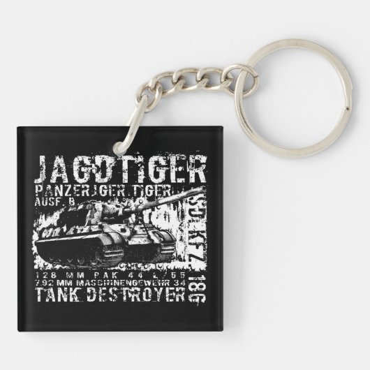JAGDTIGER Acrylische Sleutelhanger (Achterkant)