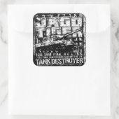 JAGDTIGER VIERKANTE STICKER (Tas)