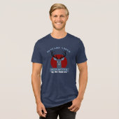 Jagen als een hert Tri-Blend shirt (Voorkant volledig)
