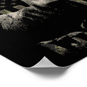 Jagen Camo Amerikaanse vlag herten Poster (Hoek)