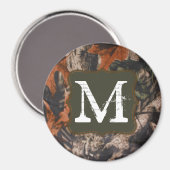 Jagen Camo Hunters Camou Monogram Initiaal Magneet (Voorkant / Achterkant)