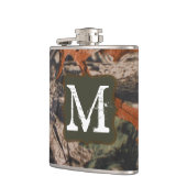 Jagen Camo Hunters Camouf Monogram Whiskey Flask Heupfles (Links)