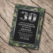 Jagen Camo Militaire 30e verjaardag uitnodiging