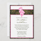 Jagen Camo Roze Custom Outline Kleur Uitnodiging (Voorkant)