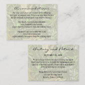 Jagen Camo Wedding Insert Receptie Kaarten (Voorkant / Achterkant)