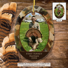 Jagen Camouflage Een foto gepersonaliseerd Keramisch Ornament