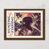 " jagen en Vissen Mag-Hoesje" Briefkaart (Voorkant)