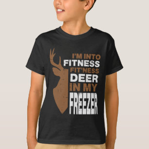 Jagen Fitness Herten In Vriezer Funny Hunter Manne T-shirt