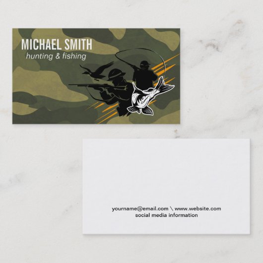 Jagen Gevist | wild leven Visitekaartje (Voorkant / Achterkant)