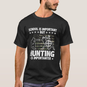 Jagen Herten Buck Jacht Patriottische Jager Lang S T-shirt