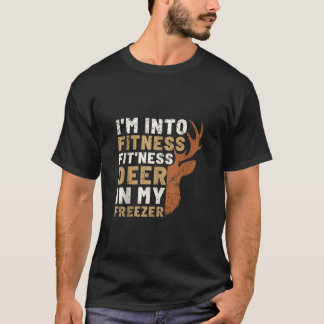 Jagen Ik ben in fitness fit pasvorm herten in mijn T-shirt