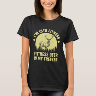 Jagen Ik ben in Fitness Herten Vriezer Grappige Ja T-shirt