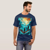 Jagen in een Abstracte wereld T-shirt (Voorkant volledig)