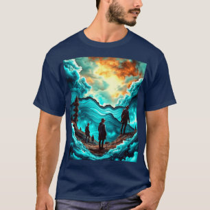Jagen in een Abstracte wereld T-shirt