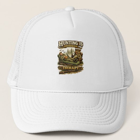 Jagen is goedkoper dan therapie trucker pet (Voorkant)