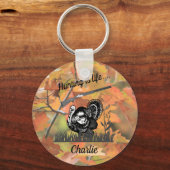 Jagen is het leven van gepersonaliseerd Turkije en Sleutelhanger (Voorkant)