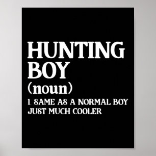 Jagen jongen definitie hetzelfde als een normale j poster