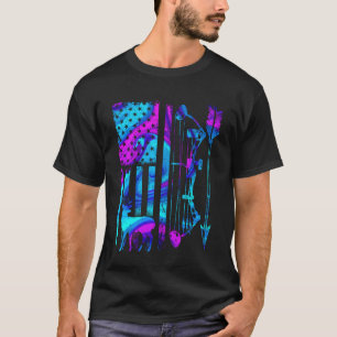 Jagen Leven Herten jagen Amerikaanse vlag Patriot T-shirt