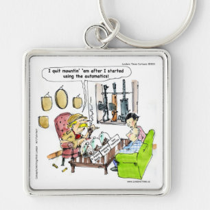 Jagen met automatische wapens - Grappige cadeaus & Sleutelhanger