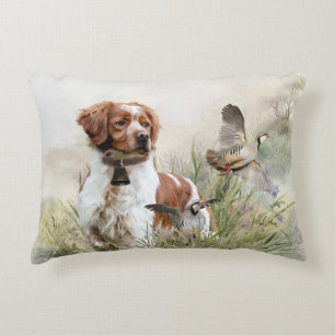 Jagen met een Bretonse hond, Art Accent Kussen
