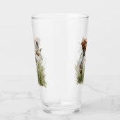 Jagen met een Bretonse hond, Art Glas (Rechts)