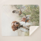 Jagen met een Bretonse hond, Art Sherpa Deken (Voorkant (horizontaal))