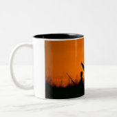 Jagen met papa tweekleurige koffiemok (Links)