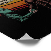 Jagen op alien en Bigfoot Sasquatch Poster (Hoek)