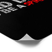 Jagen op Byd Day om een spikke grappige herten te  Poster (Hoek)