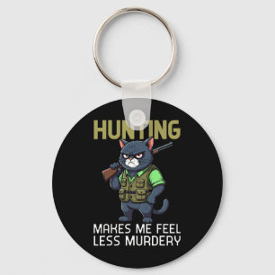 Jagen op Cat Hunter Grappig Jagen maakt me minder Sleutelhanger