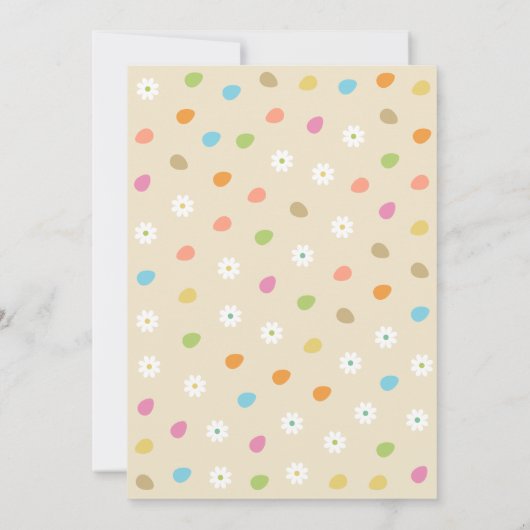 Jagen op Easter Eggs Party Uitnodigingen (Achterkant)