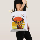 Jagen op elandherten Funny Hunter Tote Bag (Dichtbij)