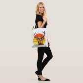 Jagen op elandherten Funny Hunter Tote Bag (Op model)