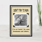 Jagen op Groomsman/Usher? (Voorkant)