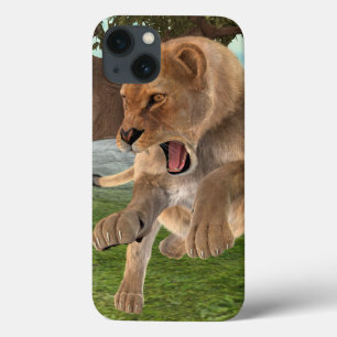 Jagen op leeuwin Case-Mate iPhone case