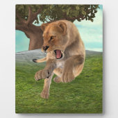 Jagen op leeuwin fotoplaat (Voorkant)