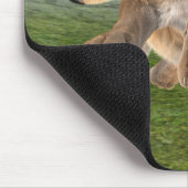 Jagen op leeuwin muismat (Hoek)