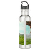 Jagen op leeuwin waterfles  (Achterkant)