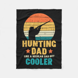 Jagen op papa koeler retro vaders dag jager papa fleece deken