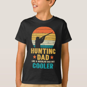 Jagen op papa koeler retro vaders dag jager papa t-shirt