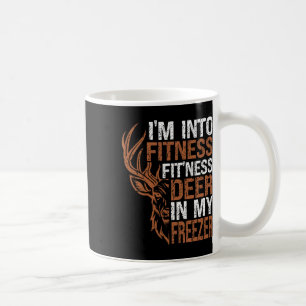 Jagen-shirt Ik ben in Fitness Deer Freezer Funny Koffiemok
