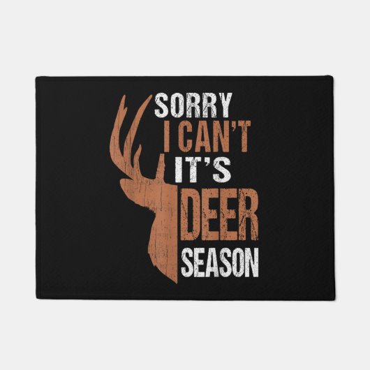 Jagen Sorry voor het hertenseizoen Grappige jager  Deurmat (Voorkant)