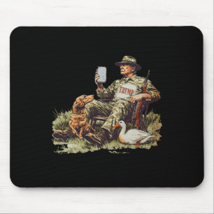 Jagen Trump Camouflage Grappige Eend Jacht Seizoen Muismat