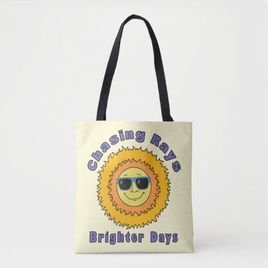 Jagen van stralen tote bag (Voorkant)
