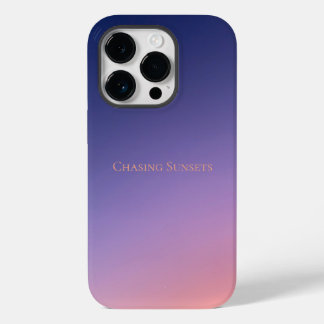 Jagen van Zonsondergangen Esthetische Paarse en Ro Case-Mate iPhone 14 Pro Hoesje