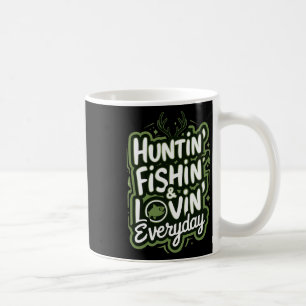 Jagen Vist elke dag liefdevol Shirt Hunter Fish Koffiemok